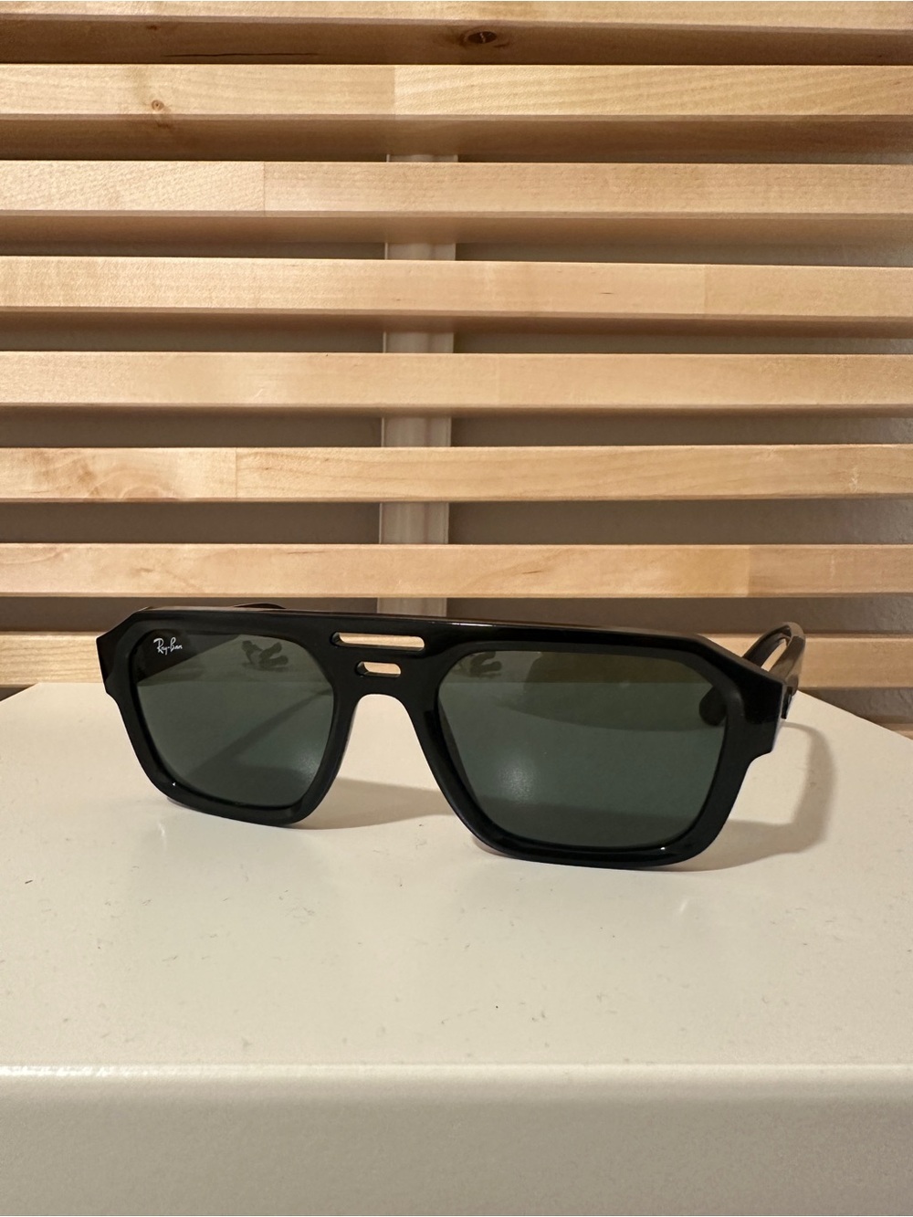 Ray-Ban Black Frame Lenses Square Pilot Sunglasses RB4397
